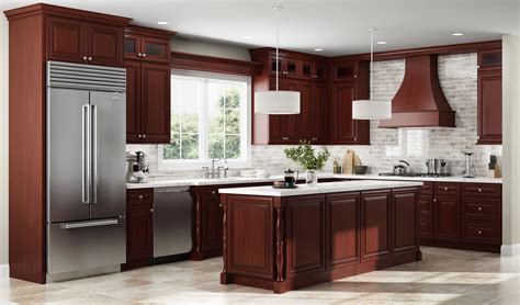 cherry cabinets and stainless steel open shelves|light cherry cabinets.